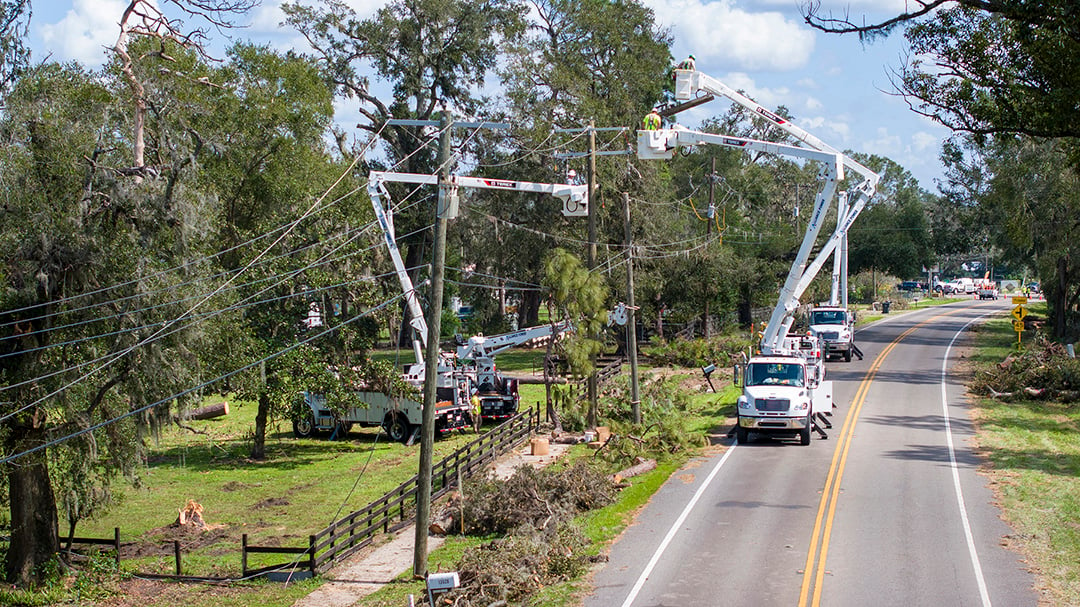 Hurricane Milton US 92 Near Dover